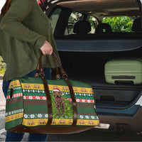 Christmas T Rex In Noel Tree Travel Bag Xmas Holiday Patterns - Wonder Print Shop