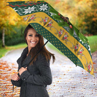 Christmas T Rex In Noel Tree Umbrella Xmas Holiday Patterns - Wonder Print Shop