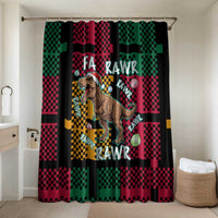 Christmas T Rex Rawr Rawr Rawr Bathroom Set Xmas Holiday Patterns - Wonder Print Shop