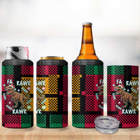 Christmas T Rex Rawr Rawr Rawr 4 in 1 Can Cooler Tumbler Xmas Holiday Patterns - Wonder Print Shop