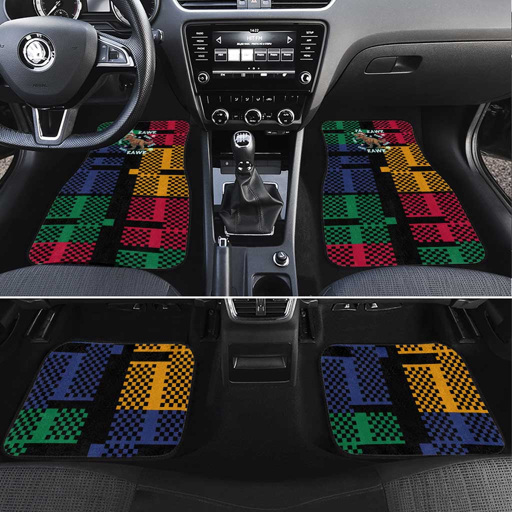 Christmas T Rex Rawr Rawr Rawr Car Mats Xmas Holiday Patterns - Wonder Print Shop