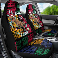 Christmas T Rex Rawr Rawr Rawr Car Seat Cover Xmas Holiday Patterns - Wonder Print Shop