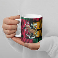 Christmas T Rex Rawr Rawr Rawr Ceramic Mug Xmas Holiday Patterns - Wonder Print Shop