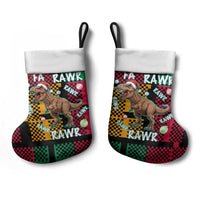 Christmas T Rex Rawr Rawr Rawr Christmas Stocking Xmas Holiday Patterns - Wonder Print Shop