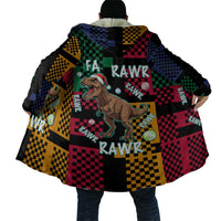 Christmas T Rex Rawr Rawr Rawr Cloak Xmas Holiday Patterns - Wonder Print Shop