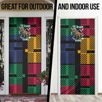 Christmas T Rex Rawr Rawr Rawr Door Cover Xmas Holiday Patterns - Wonder Print Shop