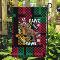 Christmas T Rex Rawr Rawr Rawr Garden Flag Xmas Holiday Patterns - Wonder Print Shop