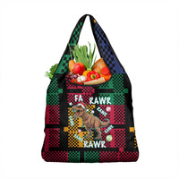 Christmas T Rex Rawr Rawr Rawr Grocery Bag Xmas Holiday Patterns - Wonder Print Shop