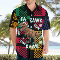 Christmas T Rex Rawr Rawr Rawr Hawaiian Shirt Xmas Holiday Patterns - Wonder Print Shop