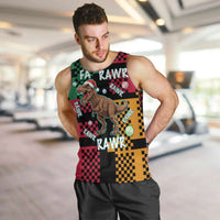 Christmas T Rex Rawr Rawr Rawr Men Tank Top Xmas Holiday Patterns - Wonder Print Shop