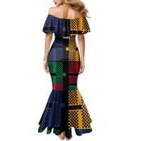 Christmas T Rex Rawr Rawr Rawr Mermaid Dress Xmas Holiday Patterns - Wonder Print Shop