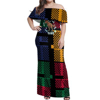 Christmas T Rex Rawr Rawr Rawr Off Shoulder Maxi Dress Xmas Holiday Patterns - Wonder Print Shop