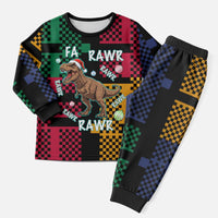 Christmas T Rex Rawr Rawr Rawr Christmas Pajama Set Xmas Holiday Patterns - Wonder Print Shop