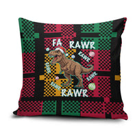 Christmas T Rex Rawr Rawr Rawr Pillow Cover Xmas Holiday Patterns - Wonder Print Shop