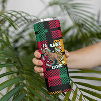 Christmas T Rex Rawr Rawr Rawr Skinny Tumbler Xmas Holiday Patterns - undefined