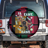 Christmas T Rex Rawr Rawr Rawr Spare Tire Cover Xmas Holiday Patterns - Wonder Print Shop