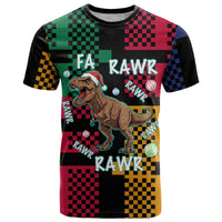 Christmas T Rex Rawr Rawr Rawr T Shirt Xmas Holiday Patterns - Wonder Print Shop