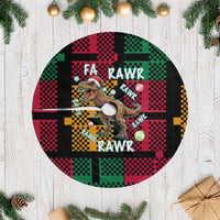 Christmas T Rex Rawr Rawr Rawr Tree Skirt Xmas Holiday Patterns - Wonder Print Shop
