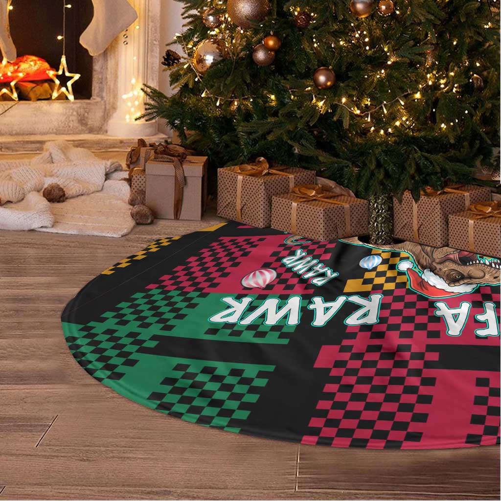 Christmas T Rex Rawr Rawr Rawr Tree Skirt Xmas Holiday Patterns - Wonder Print Shop