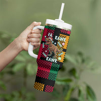 Christmas T Rex Rawr Rawr Rawr Tumbler With Handle Xmas Holiday Patterns - undefined