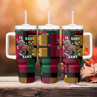 Christmas T Rex Rawr Rawr Rawr Tumbler With Handle Xmas Holiday Patterns - undefined