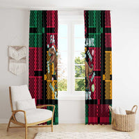 Christmas T Rex Rawr Rawr Rawr Window Curtain Xmas Holiday Patterns - Wonder Print Shop