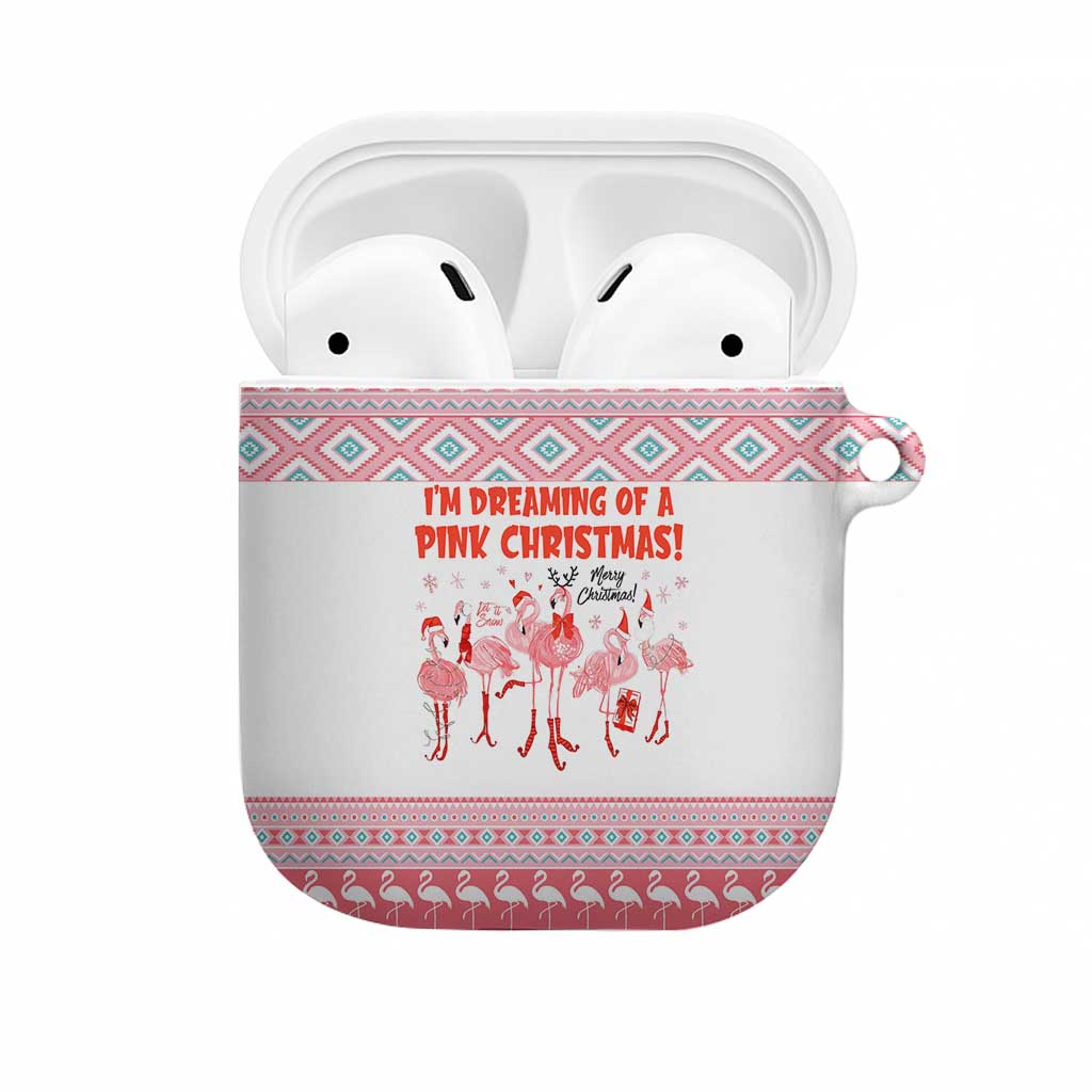 I'm Dreaming Of A Pink Christmas Flamingo Christmas Christmas AirPods Case Xmas Holiday Patterns - Wonder Print Shop