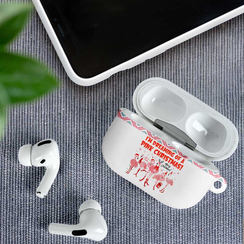 I'm Dreaming Of A Pink Christmas Flamingo Christmas Christmas AirPods Case Xmas Holiday Patterns - Wonder Print Shop