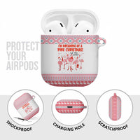 I'm Dreaming Of A Pink Christmas Flamingo Christmas Christmas AirPods Case Xmas Holiday Patterns - Wonder Print Shop