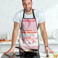 I'm Dreaming Of A Pink Christmas Flamingo Christmas Christmas Apron Xmas Holiday Patterns - Wonder Print Shop