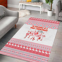 I'm Dreaming Of A Pink Christmas Flamingo Christmas Christmas Area Rug Xmas Holiday Patterns - Wonder Print Shop