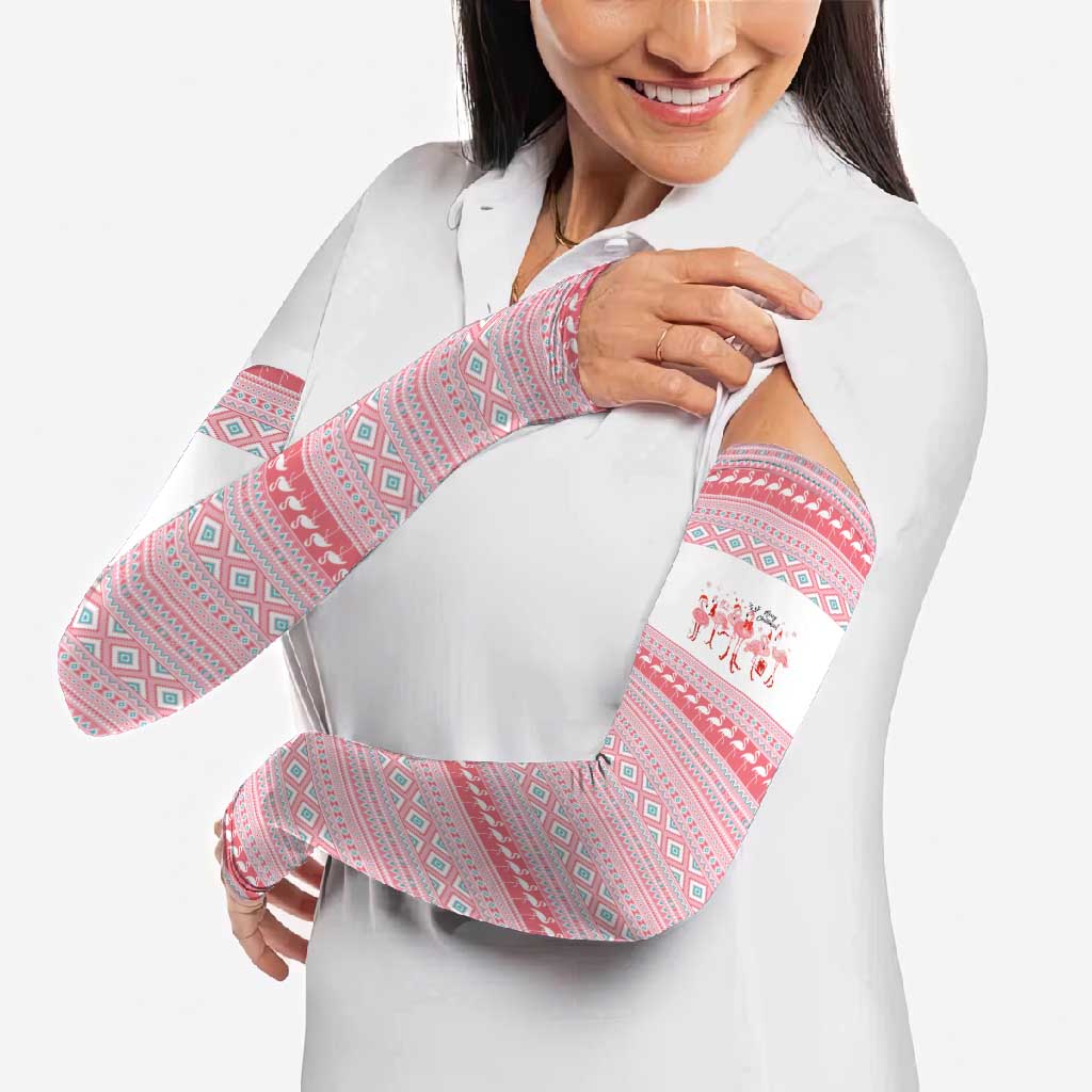 I'm Dreaming Of A Pink Christmas Flamingo Christmas Christmas Arm Sleeves Xmas Holiday Patterns - Wonder Print Shop