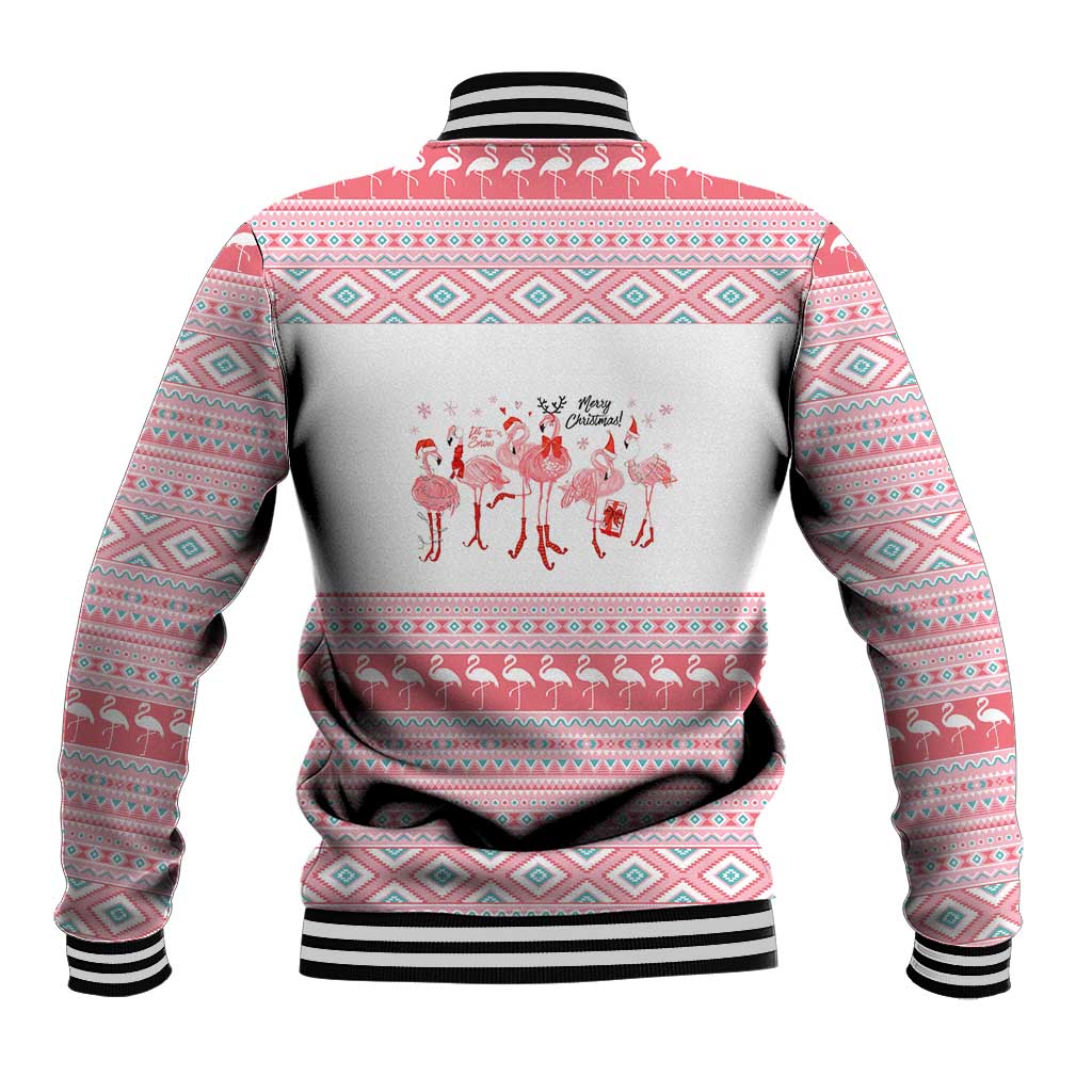 I'm Dreaming Of A Pink Christmas Flamingo Christmas Christmas Baseball Jacket Xmas Holiday Patterns - Wonder Print Shop