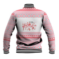 I'm Dreaming Of A Pink Christmas Flamingo Christmas Christmas Baseball Jacket Xmas Holiday Patterns - Wonder Print Shop
