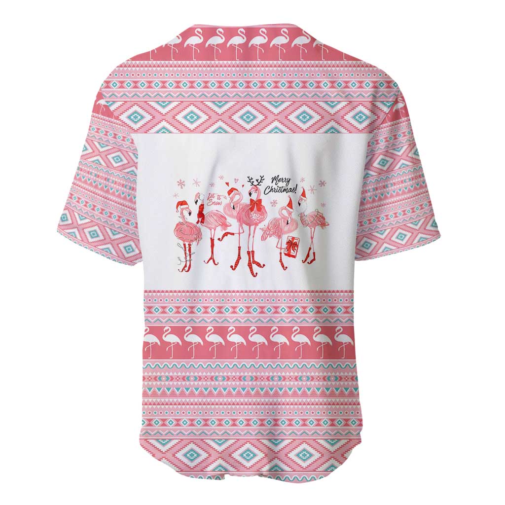 I'm Dreaming Of A Pink Christmas Flamingo Christmas Christmas Baseball Jersey Xmas Holiday Patterns - Wonder Print Shop