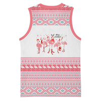 I'm Dreaming Of A Pink Christmas Flamingo Christmas Christmas Basketball Jersey Xmas Holiday Patterns - Wonder Print Shop