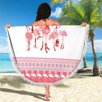 I'm Dreaming Of A Pink Christmas Flamingo Christmas Christmas Beach Blanket Xmas Holiday Patterns - Wonder Print Shop