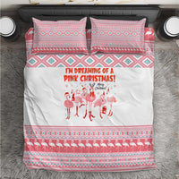 I'm Dreaming Of A Pink Christmas Flamingo Christmas Christmas Bedding Set Xmas Holiday Patterns - Wonder Print Shop