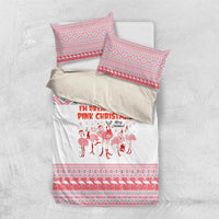 I'm Dreaming Of A Pink Christmas Flamingo Christmas Christmas Bedding Set Xmas Holiday Patterns - Wonder Print Shop