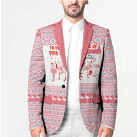 I'm Dreaming Of A Pink Christmas Flamingo Christmas Christmas Blazer Xmas Holiday Patterns - Wonder Print Shop