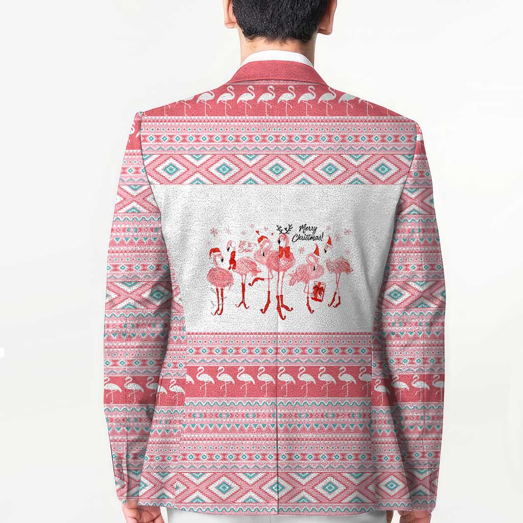 I'm Dreaming Of A Pink Christmas Flamingo Christmas Christmas Blazer Xmas Holiday Patterns - Wonder Print Shop