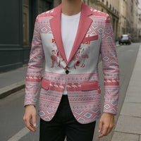 I'm Dreaming Of A Pink Christmas Flamingo Christmas Christmas Blazer Xmas Holiday Patterns - Wonder Print Shop