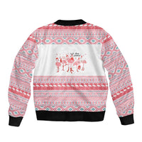I'm Dreaming Of A Pink Christmas Flamingo Christmas Christmas Bomber Jacket Xmas Holiday Patterns - Wonder Print Shop