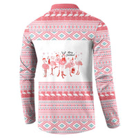 I'm Dreaming Of A Pink Christmas Flamingo Christmas Christmas Button Sweatshirt Xmas Holiday Patterns - Wonder Print Shop