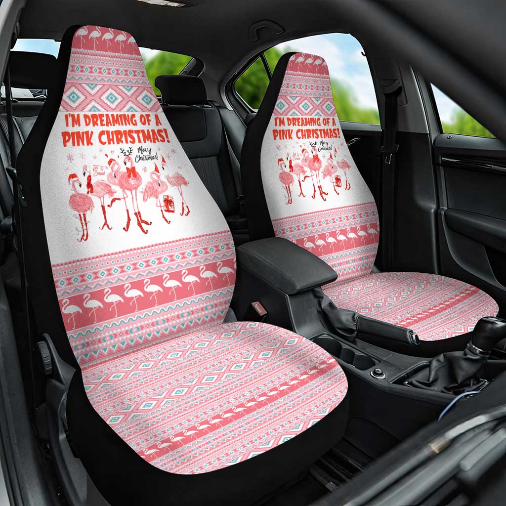 I'm Dreaming Of A Pink Christmas Flamingo Christmas Christmas Car Seat Cover Xmas Holiday Patterns - Wonder Print Shop