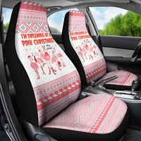 I'm Dreaming Of A Pink Christmas Flamingo Christmas Christmas Car Seat Cover Xmas Holiday Patterns - Wonder Print Shop