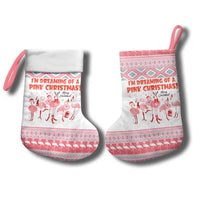 I'm Dreaming Of A Pink Christmas Flamingo Christmas Christmas Stocking Xmas Holiday Patterns - Wonder Print Shop