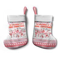 I'm Dreaming Of A Pink Christmas Flamingo Christmas Christmas Stocking Xmas Holiday Patterns - Wonder Print Shop