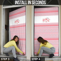 I'm Dreaming Of A Pink Christmas Flamingo Christmas Christmas Door Cover Xmas Holiday Patterns - Wonder Print Shop