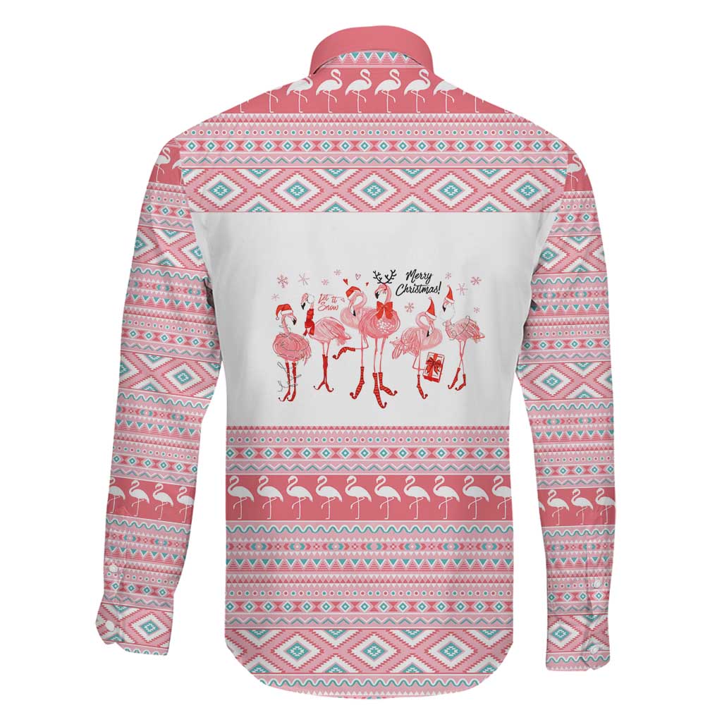 I'm Dreaming Of A Pink Christmas Flamingo Christmas Christmas Family Matching Short Sleeve Bodycon Dress and Hawaiian Shirt Xmas Holiday Patterns - Wonder Print Shop
